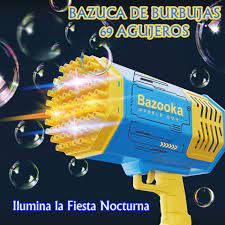 🚀 BAZOOKA LANZADOR DE BURBUJAS 69 AGUJEROS